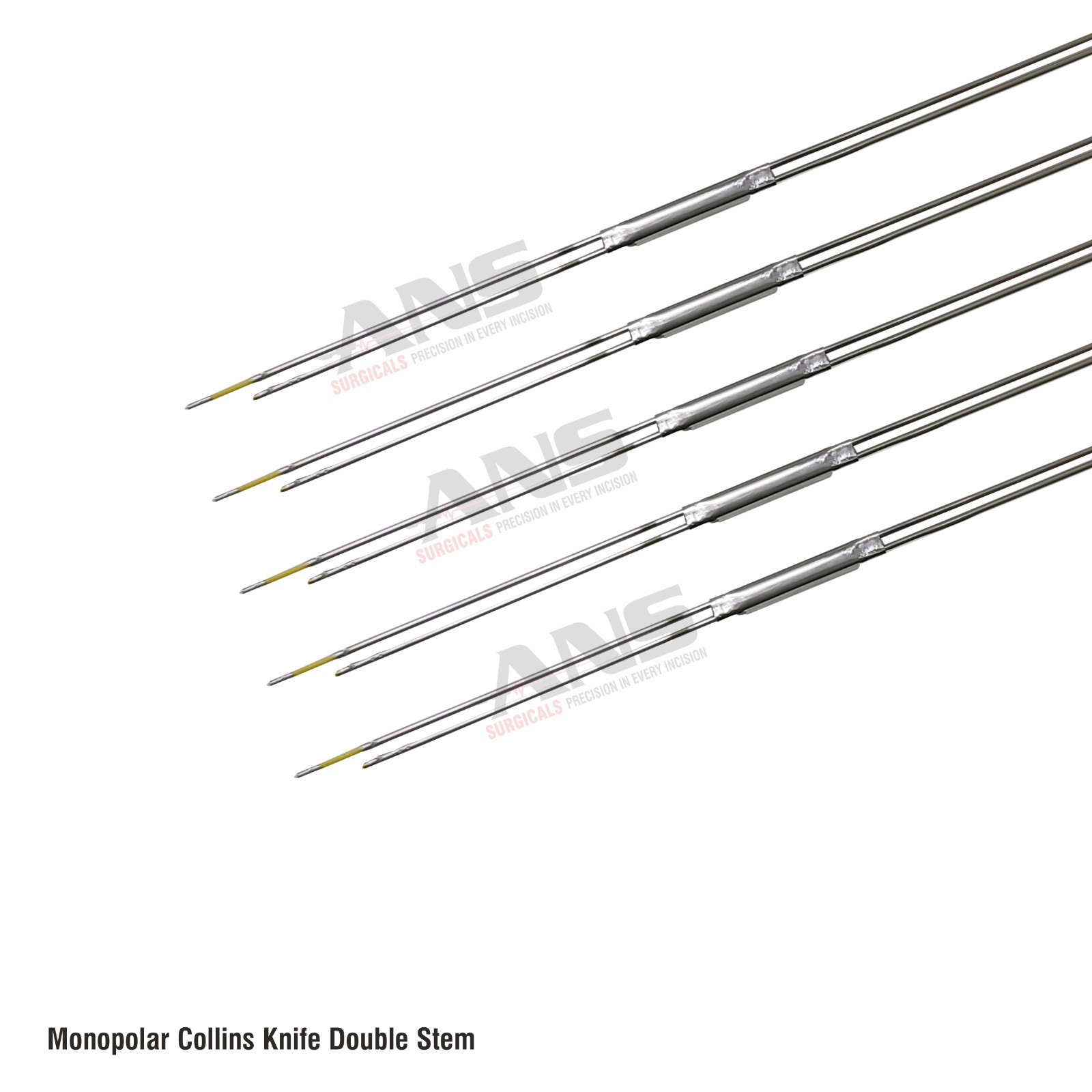 ANS MONOPOLAR COLLINS KNIFE DOUBLE STEM PACK OF 5