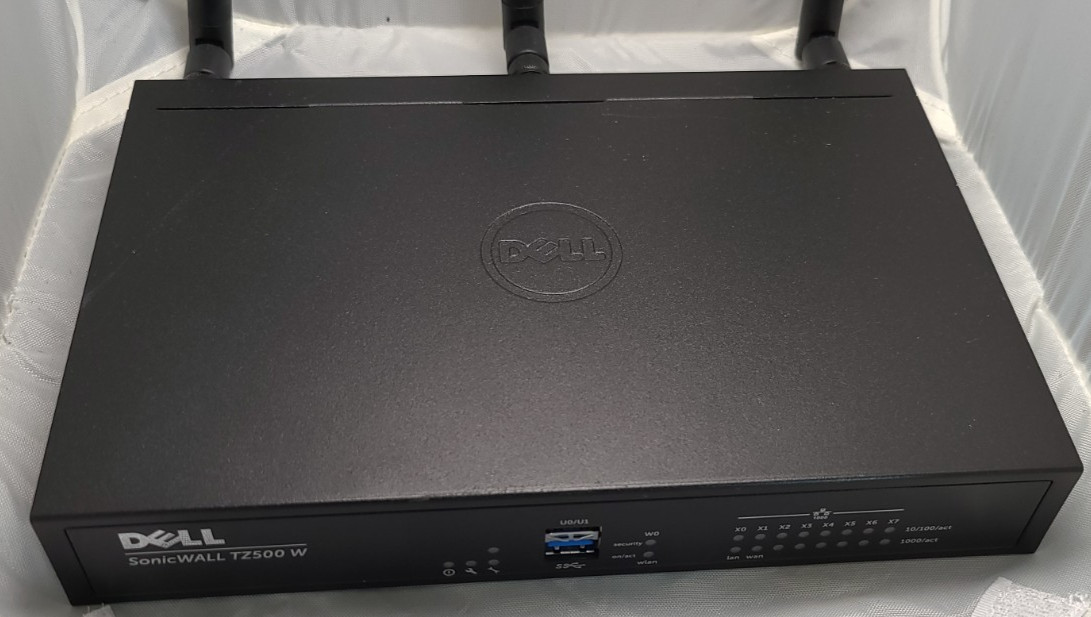 SonicWall TZ500W APL29-0B7 6x 1GbE RJ-45 Firewall -TRANSFER READY - PRE-OWNED