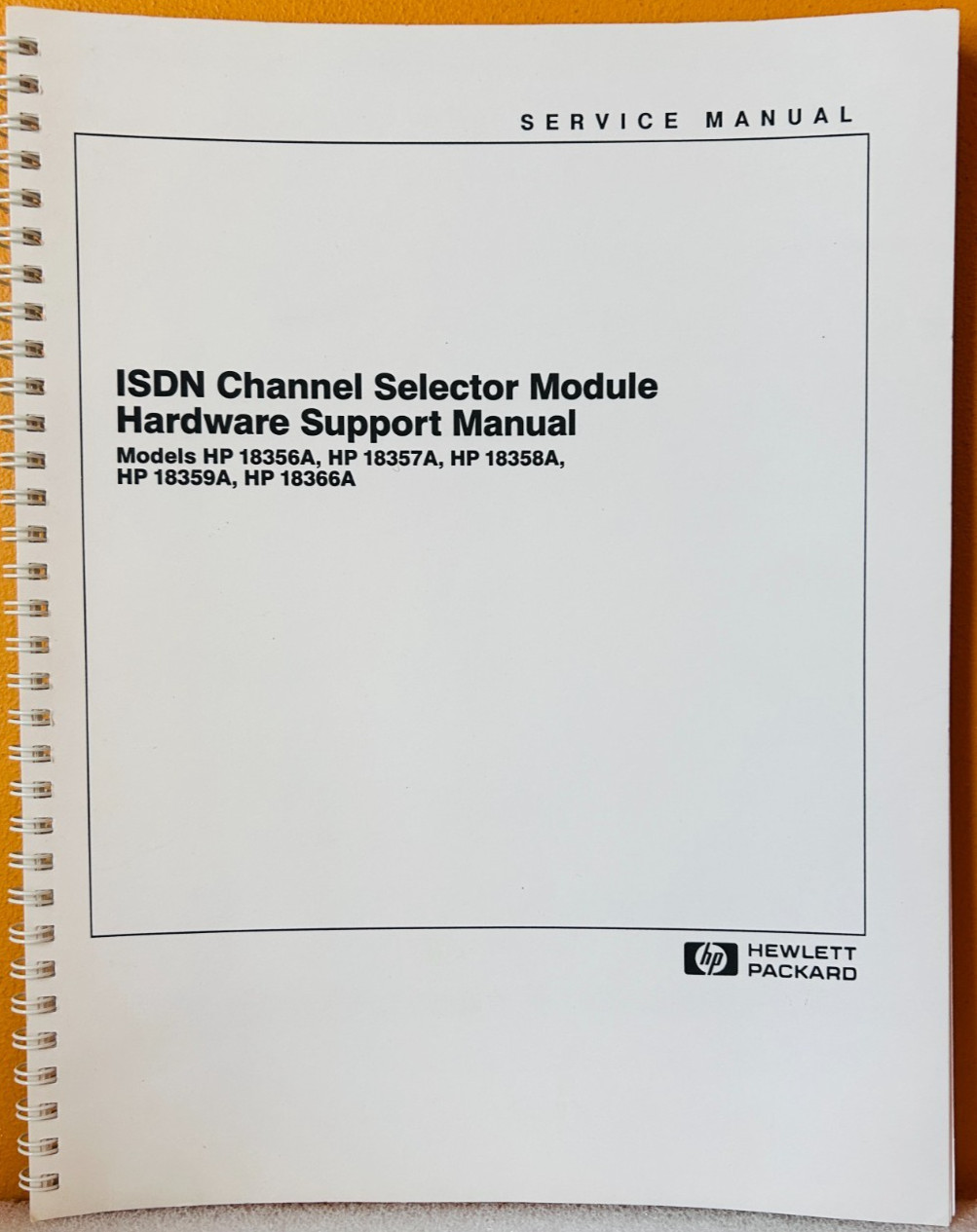 HP 5090-4017 1990 ISDN Channel Selector Module Hardware Support Service Manual.