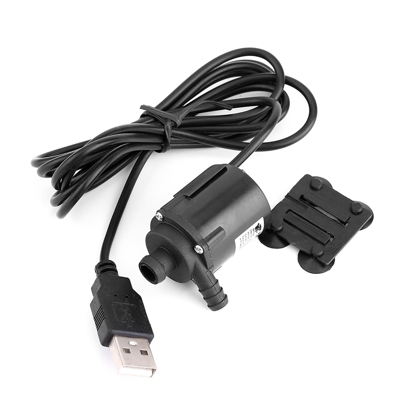1 PC Small Fountain Pump Mini USB Submersible Water Pump DC 6V 150L/H Black