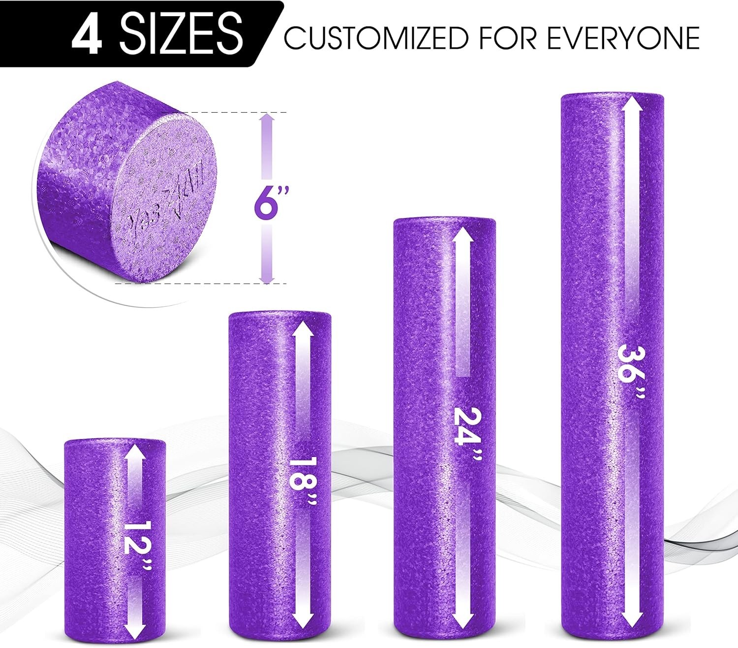 Versatile 12-Inch EPP Foam Roller for Enhanced Mobility & Flexibility Training