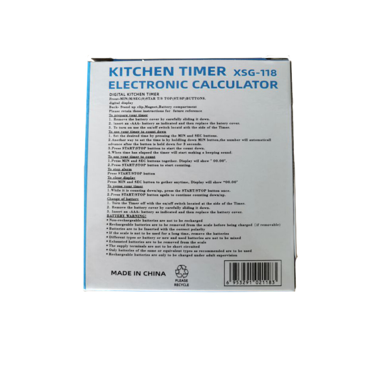 USA new generation Creative Time Manager Kitchen Egg Oven Countdown Timer
