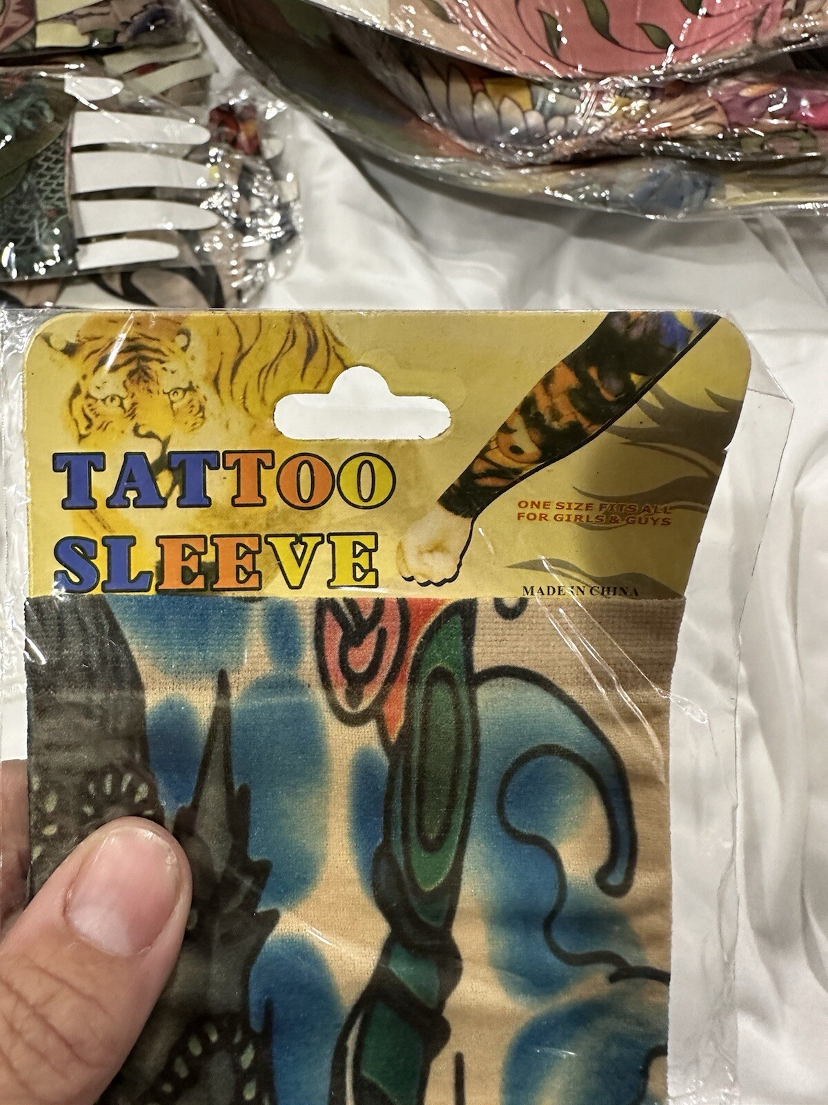 Tattoo Sleeves (lot Of 17) ~ HALLOWEEN BIKER PUNK ROCK STAR COSTUME