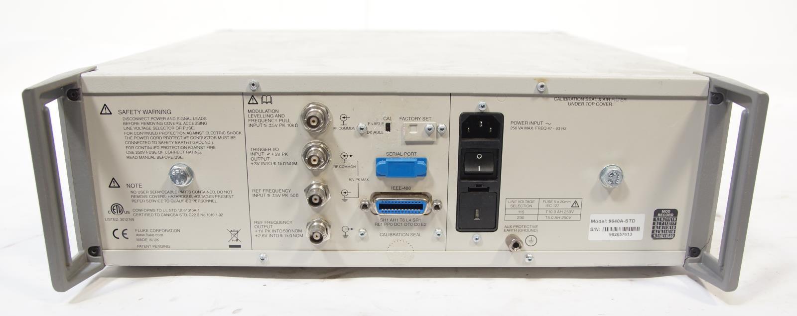 Fluke 9640A RF Reference Source 10Hz to 4GHz