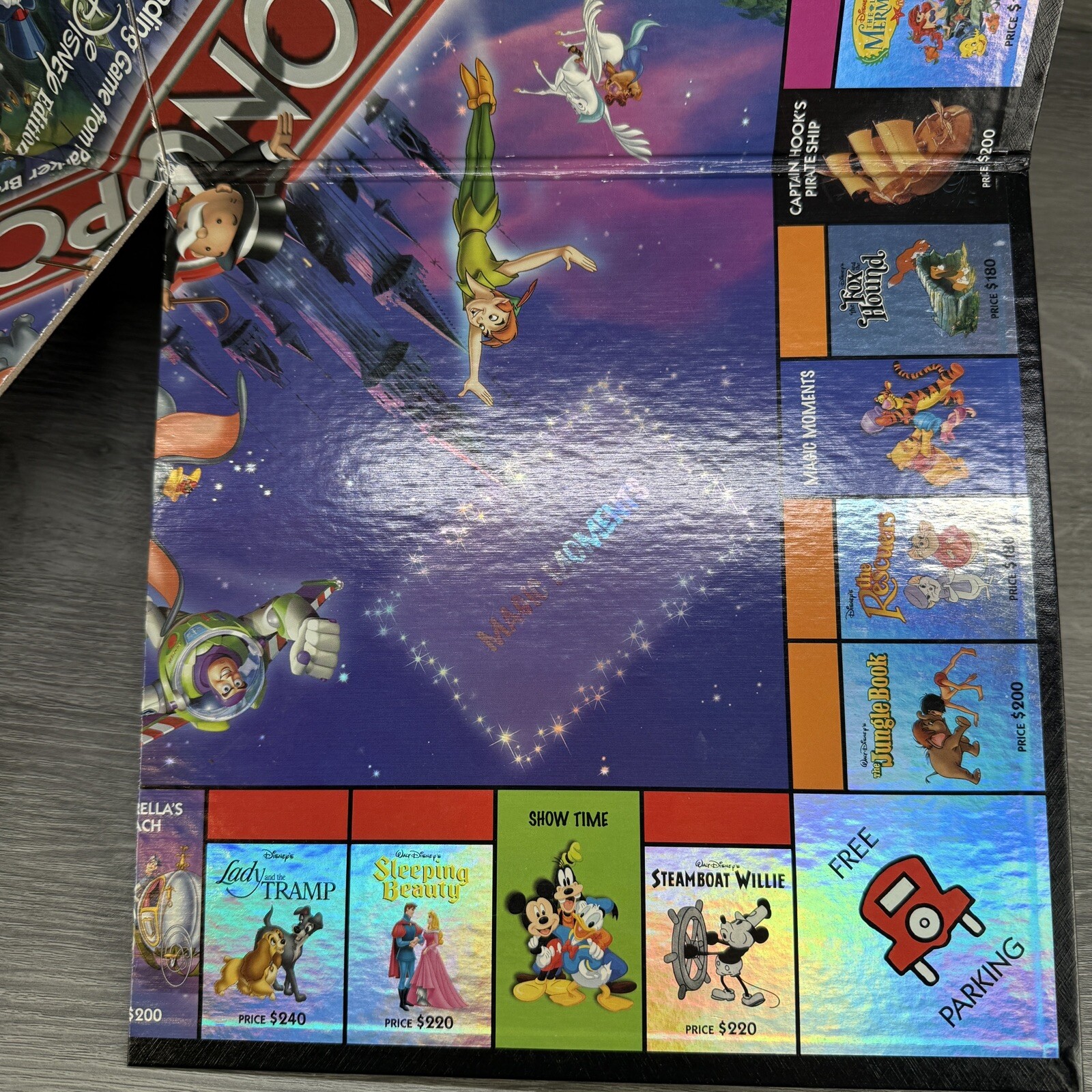 Monopoly Disney Edition 2001 Replacement Game Board Only