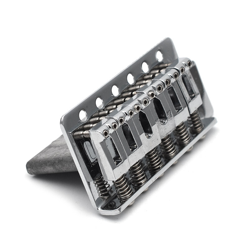 Single Locking Guitar Tremolo Bridge System for Stratocaster Strat SQ ST Chrome
