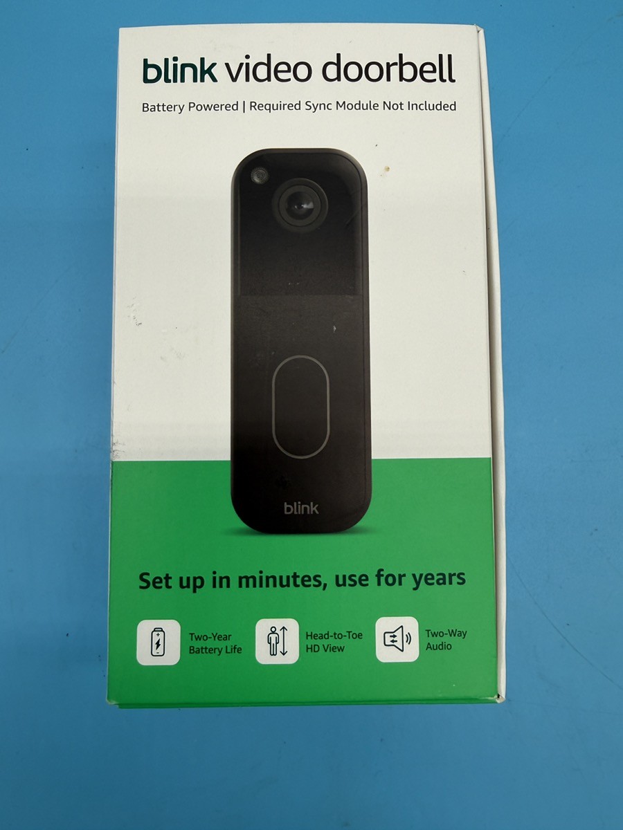 Blink BDM00300U 1440 x 1440p Battery Powered Video Doorbell (MAC003620)