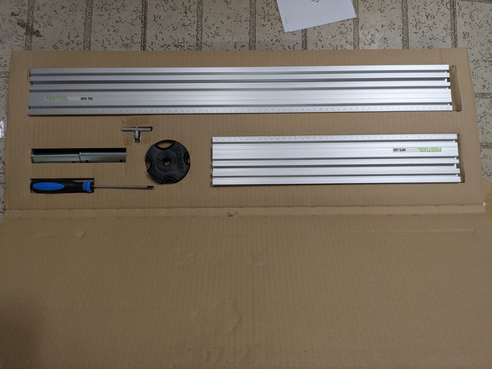 FESTOOL MFS 700 400 routing template, with Accessories