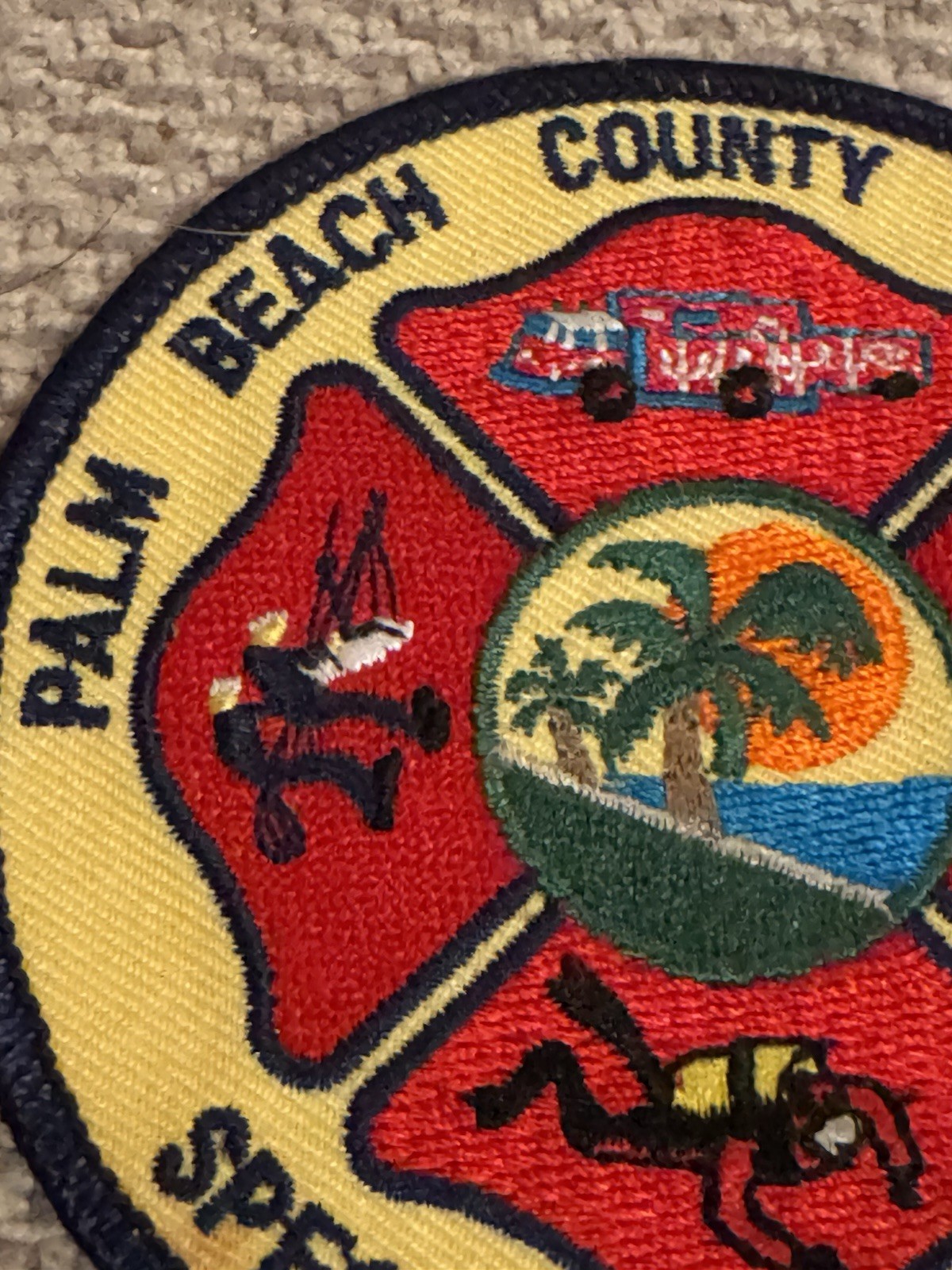 Palm Beach County Florida Fire Rescue “Special Operations” 3.5” Cloth Patch