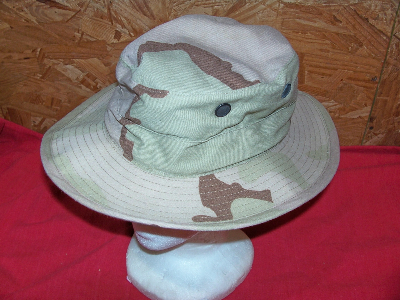 Size 6 7/8 Desert Camo Hot Weather Sun Hat Cap DCU US Army Gulf War Storm Type 2