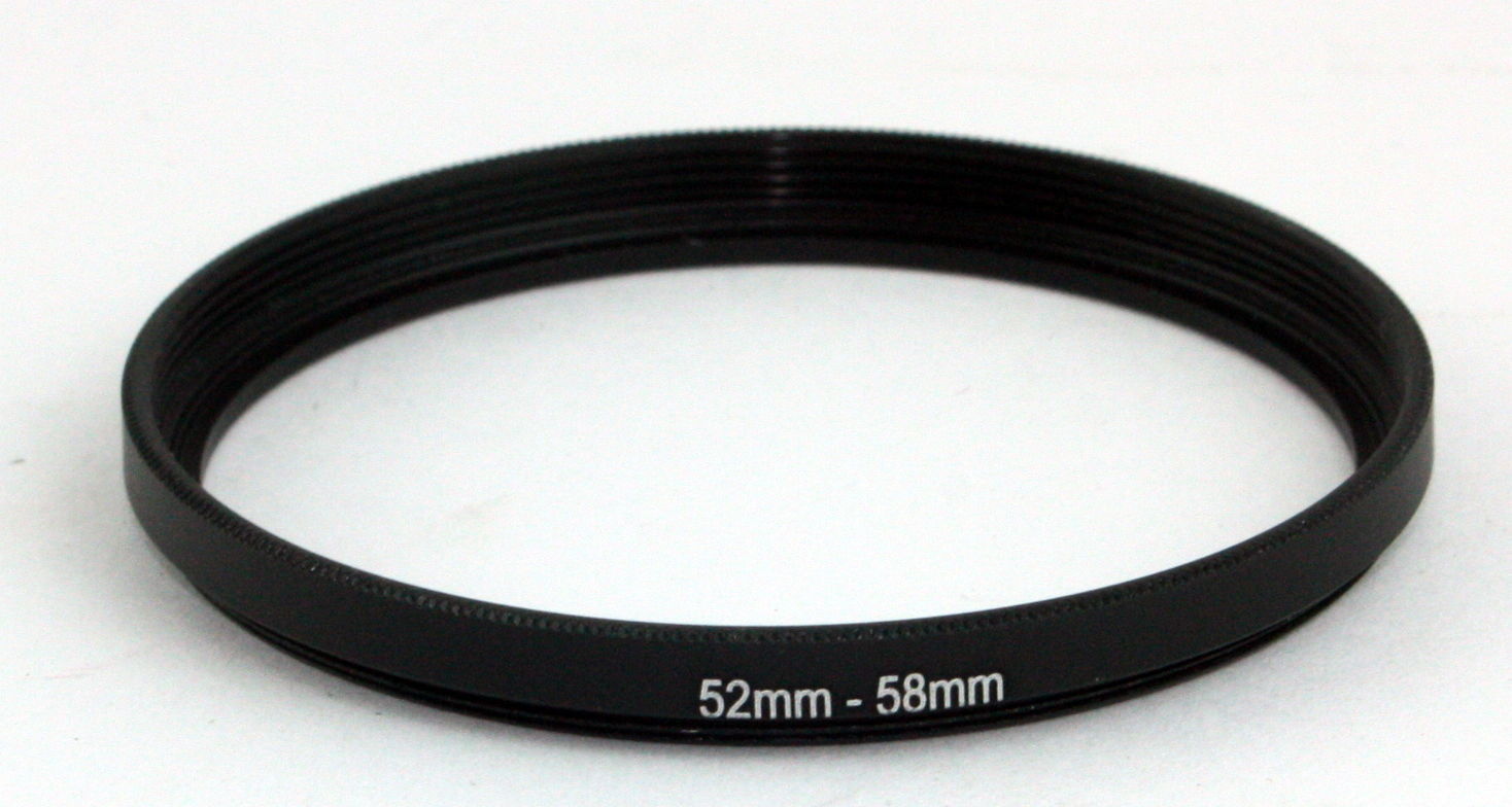 Step-Up Ring - 52mm to 58mm - For Filters Lens Hoods & More - 52-58mm