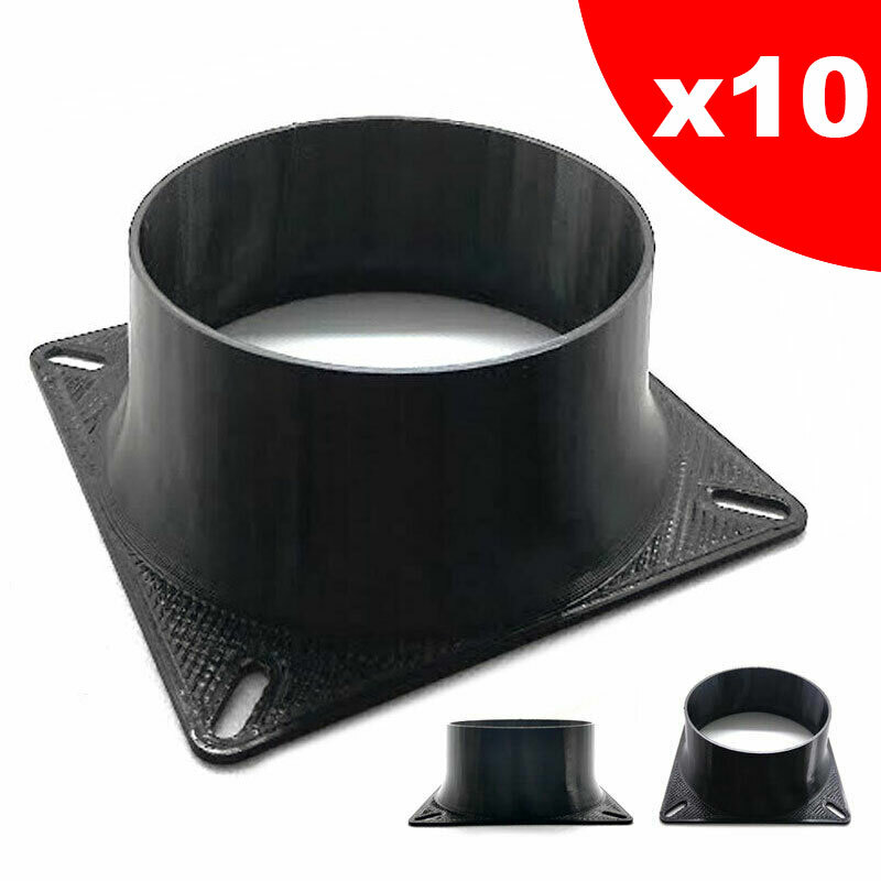 120mm to 100mm 4" Fan Duct Adaptor Vent BITMAIN Antminer Whatsminer 10 PACK