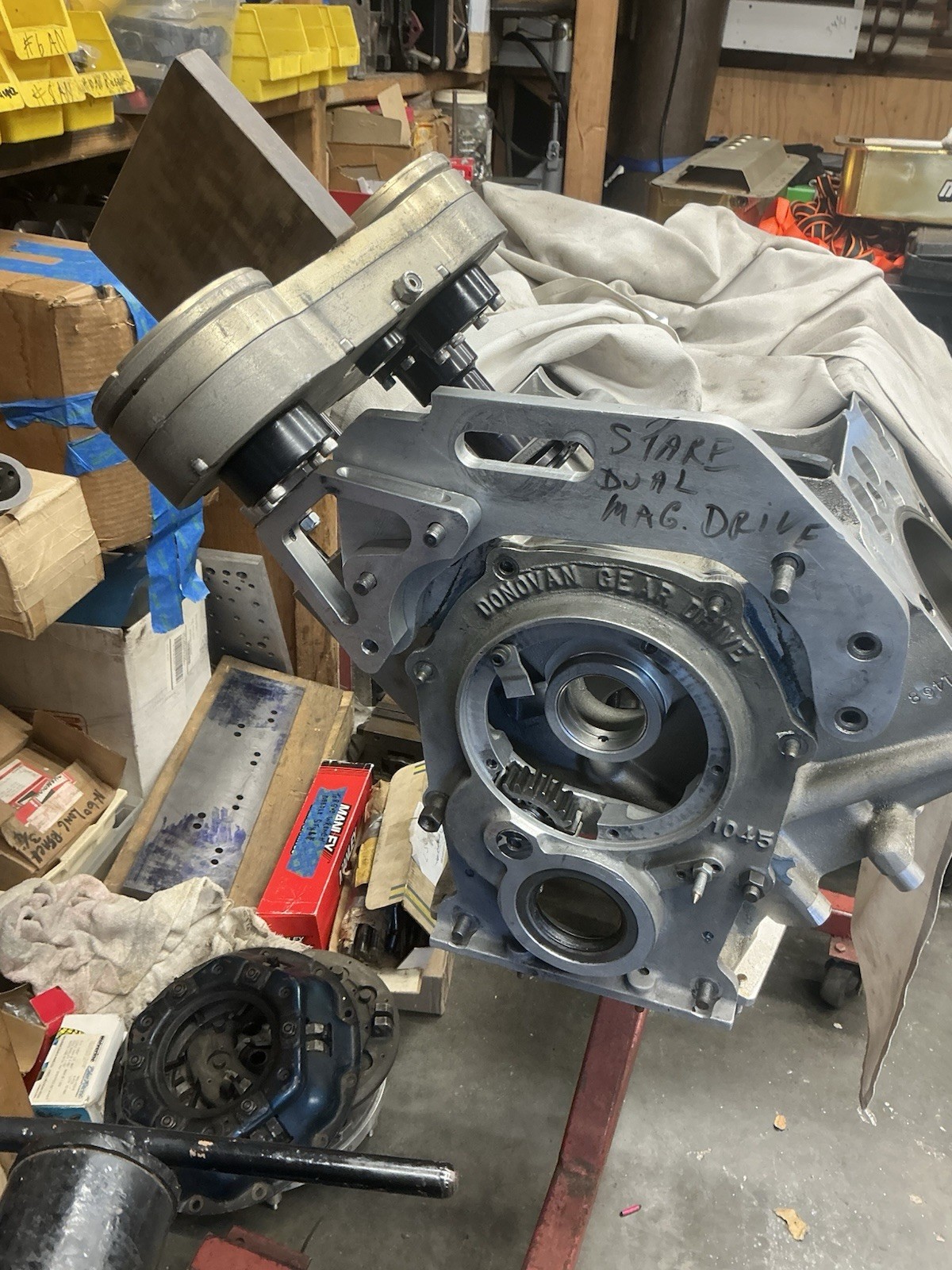 426 Hemi Engine Duel Offset Magneto Drive W Brackets