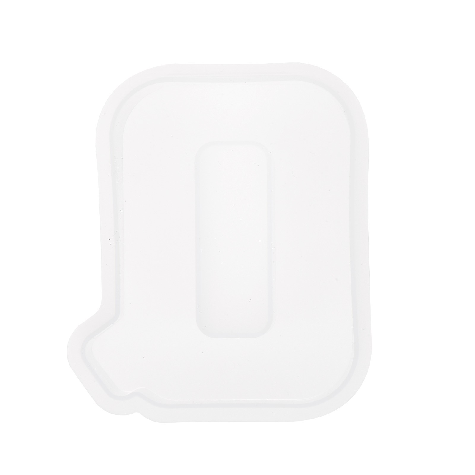 Silicone Resin Letter Mould 3D Mould for Epoxy Resin Art Large Q 5inch White