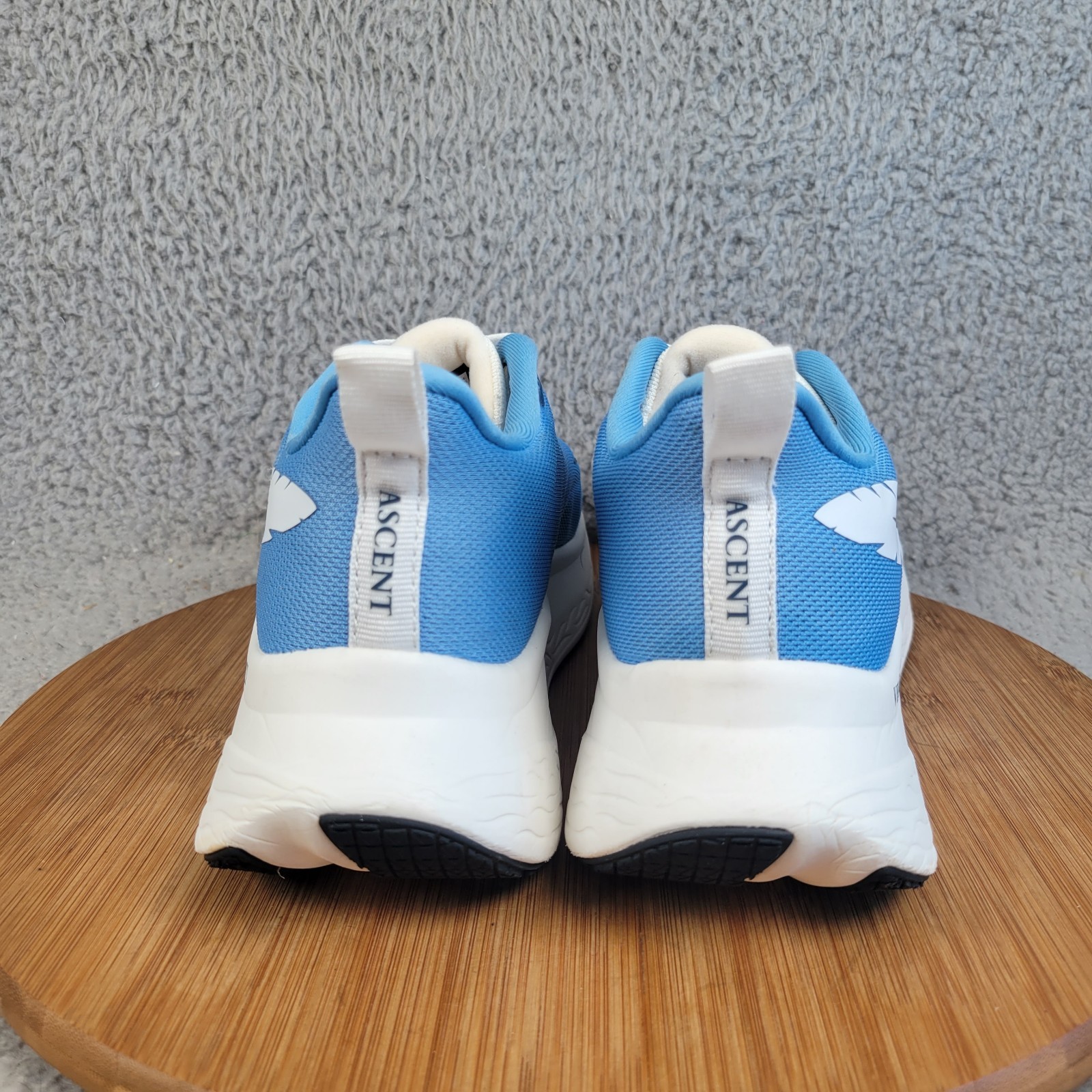 Veloci Ascent Shoes Womens 8 Blue White Running Lace Up Sneakers 10 mm Drop