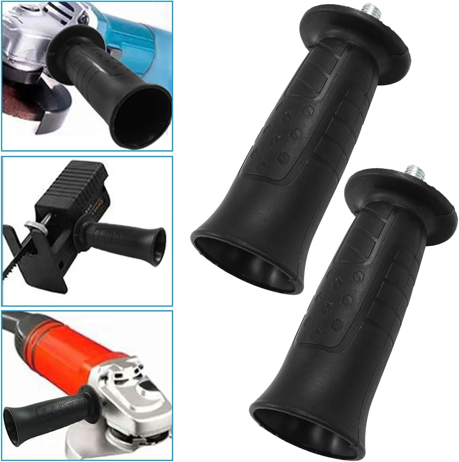 2PCS Replacement Side Handle, 8MM Thread | Plastic, Angle Grinder Handle, Wid...