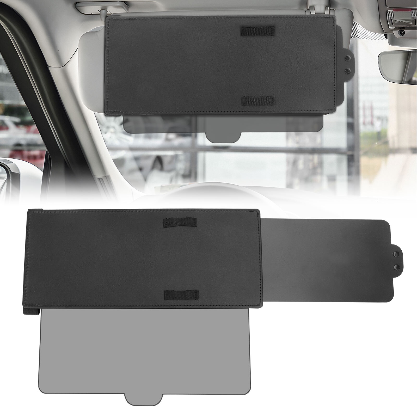Adjustable Car Sun Visor Sunshade Extension Anti-Glare Extender for Driver Side