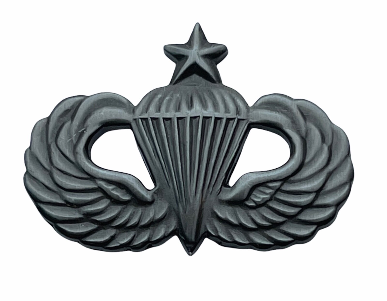 Senior Paratrooper Wings Antique Silver Color 1 1/4 inch Hat Pin H14744s F5D34Y