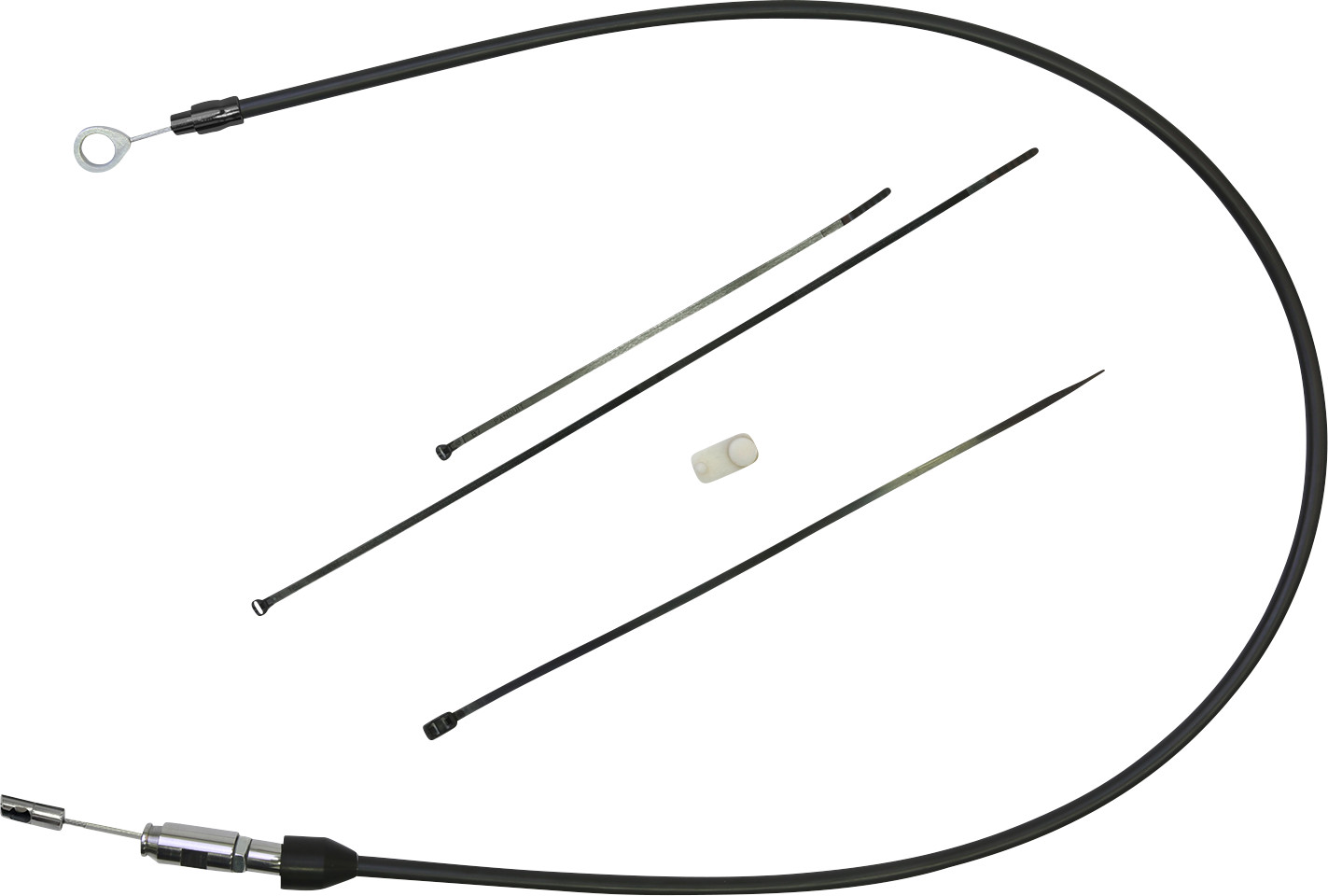 Drag Specialties Quick Connect Clutch Cable Upper 40" Black/Black 0652-2876
