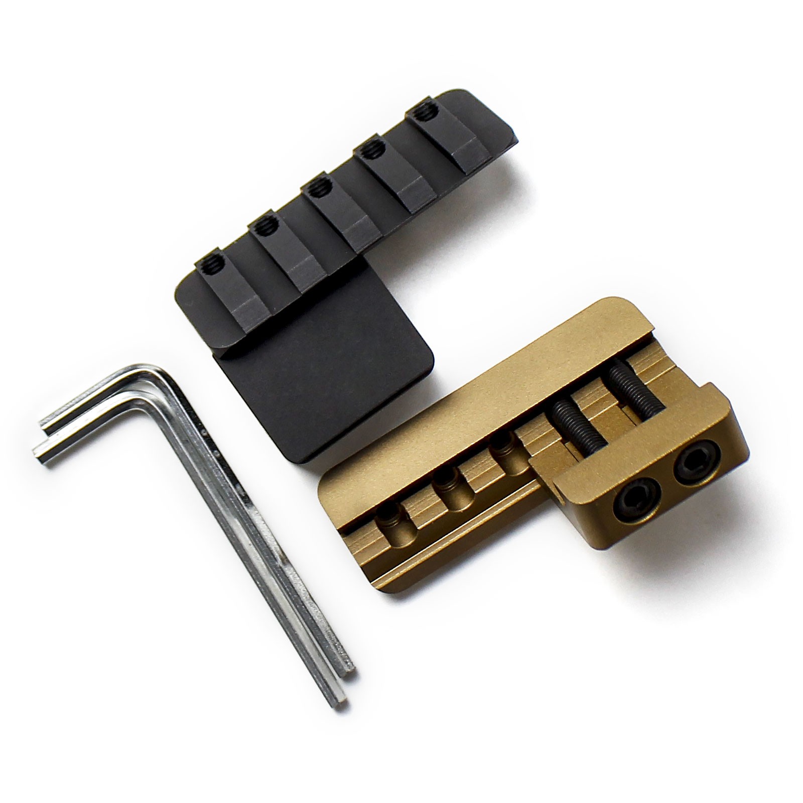 Picatinny Offset Rail Mounts, 45° Offset Picatinny Rail Mount For Flashlight