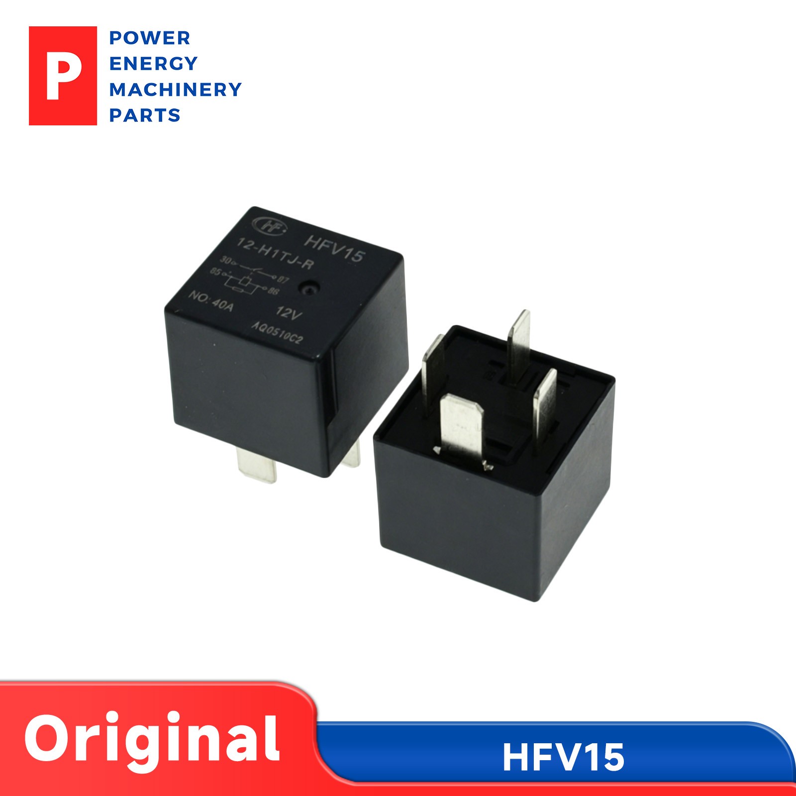 Original HFV15 Automotive Relay 12V/24V 20A/40A 4/5Pin 5Pcs