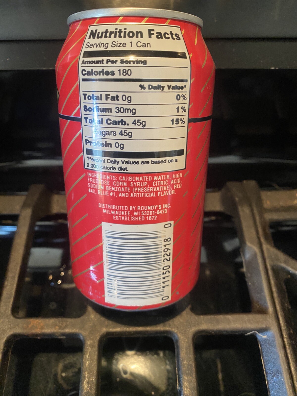 ROUNDY’S WILD CHERRY 🍒 SODA 🥤 Can 🥤ELUSIVE STYLE WILD CHERRY 🍒