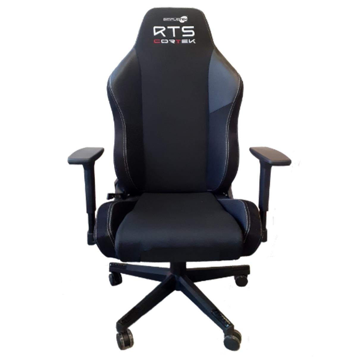 GAMING CHAIR OFFICE ARMCHAIR DESK BLACK ADJUSTABLE
