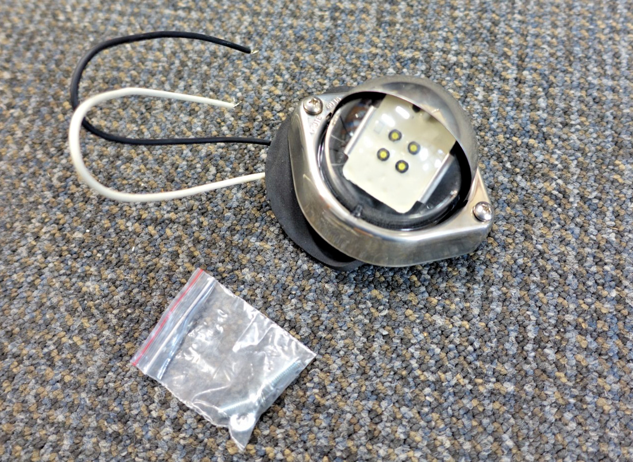 Grote Weldon Step Well Utility Courtesy Lamp 12v LED Stainless Housing 60571