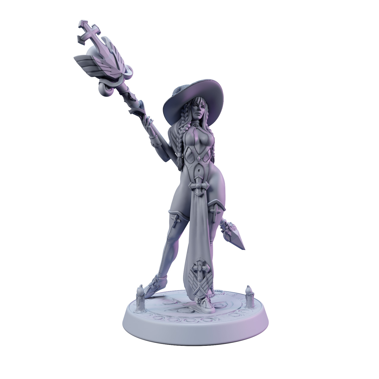 Dungeons & Dragons Playable Character - Female Human Aurora - Cleric, Druid