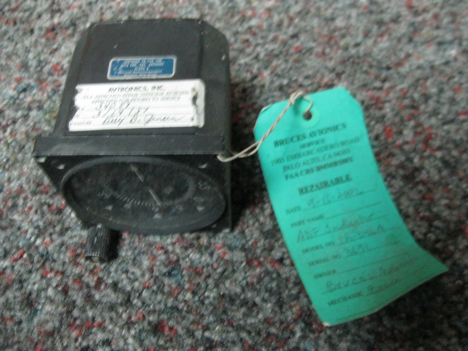 IN-346A ADF Indicator P/N 40980-1001 Aircraft Radio & Control Cessna green tag