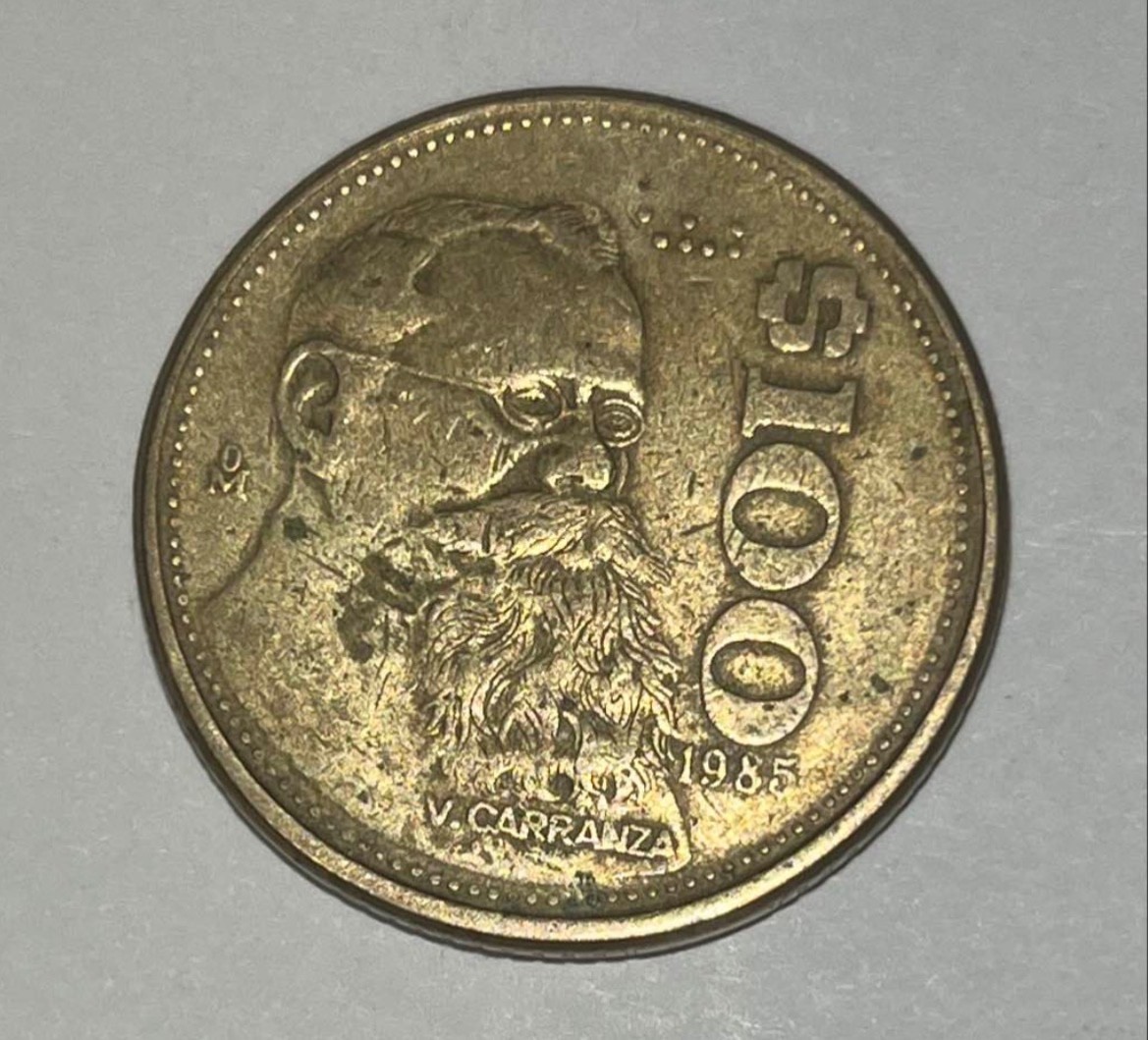 🇺🇸LADY SELLER COINS 1985 Mexican $100 Pesos Carranza Eagle Coin