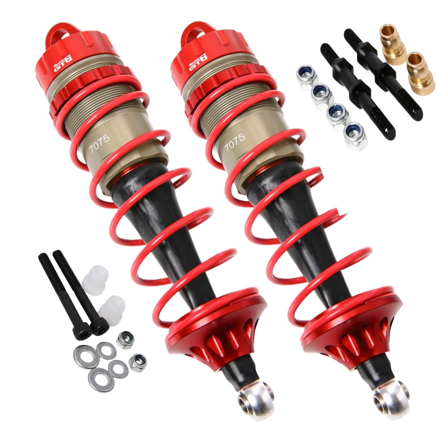 GTBRacing CNC Hard Anodized 7075 Shock Absorber for 1/5 RC Car LOSI DBXL Red