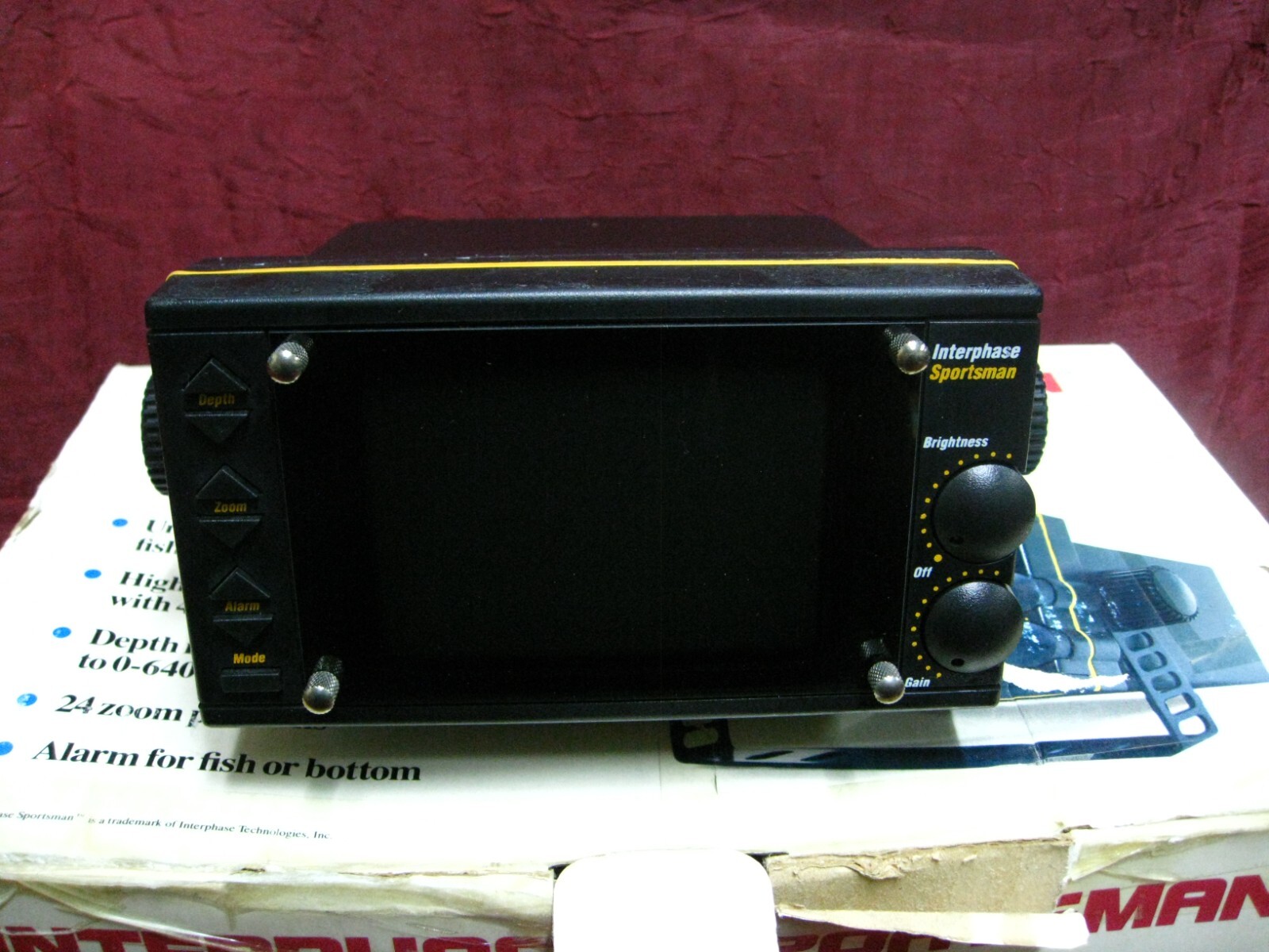 vintage Interphase Sportsman Mini Video Fish depth Finder Tested