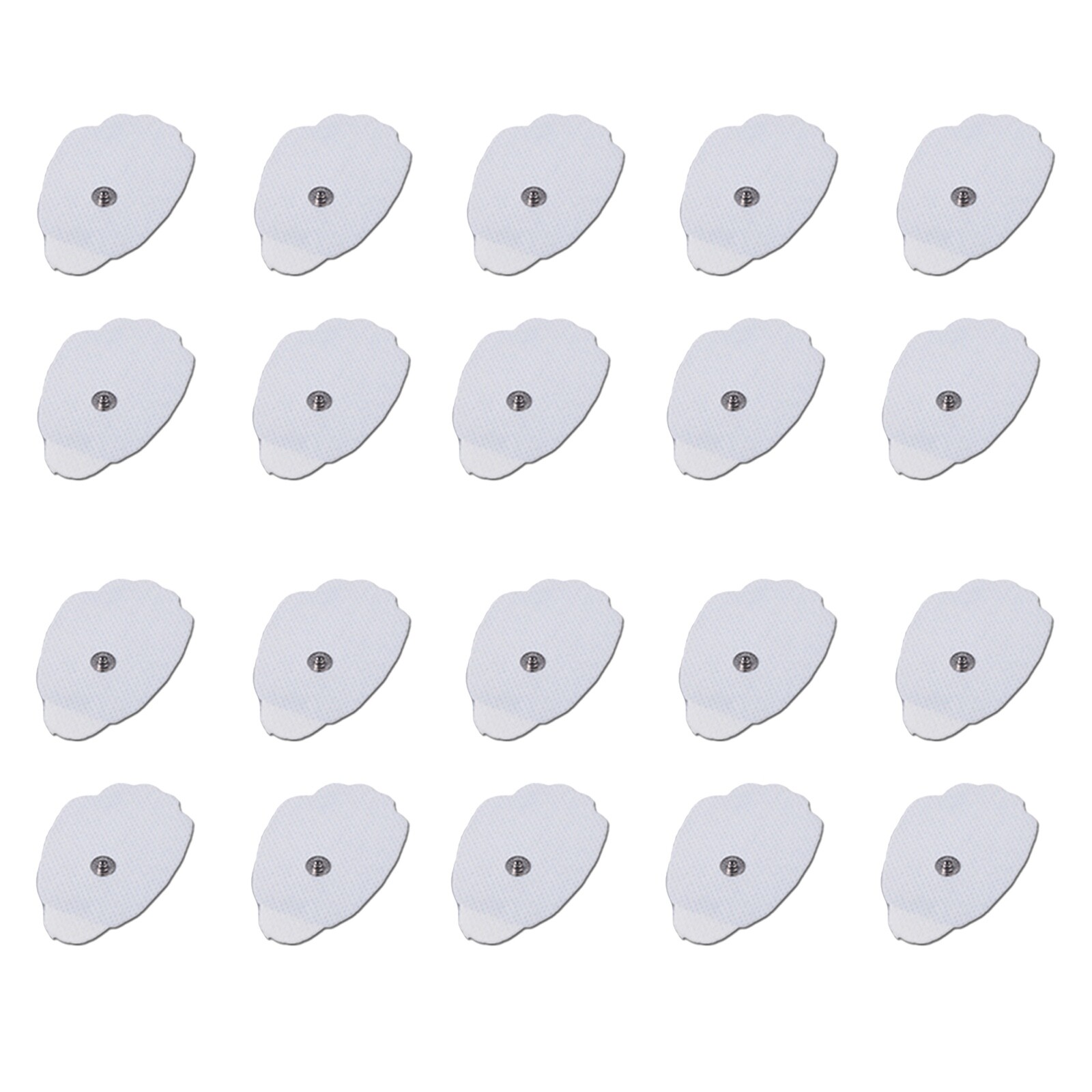 Tens Unit Muscle Stimulator Replacement Electrodes Pads Reusable Snap On (20)