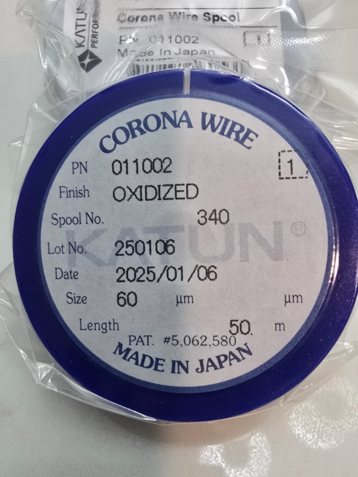 Katun Brand Oxidized   Corona wire 0.06mm fits for most Copier Made in Japan