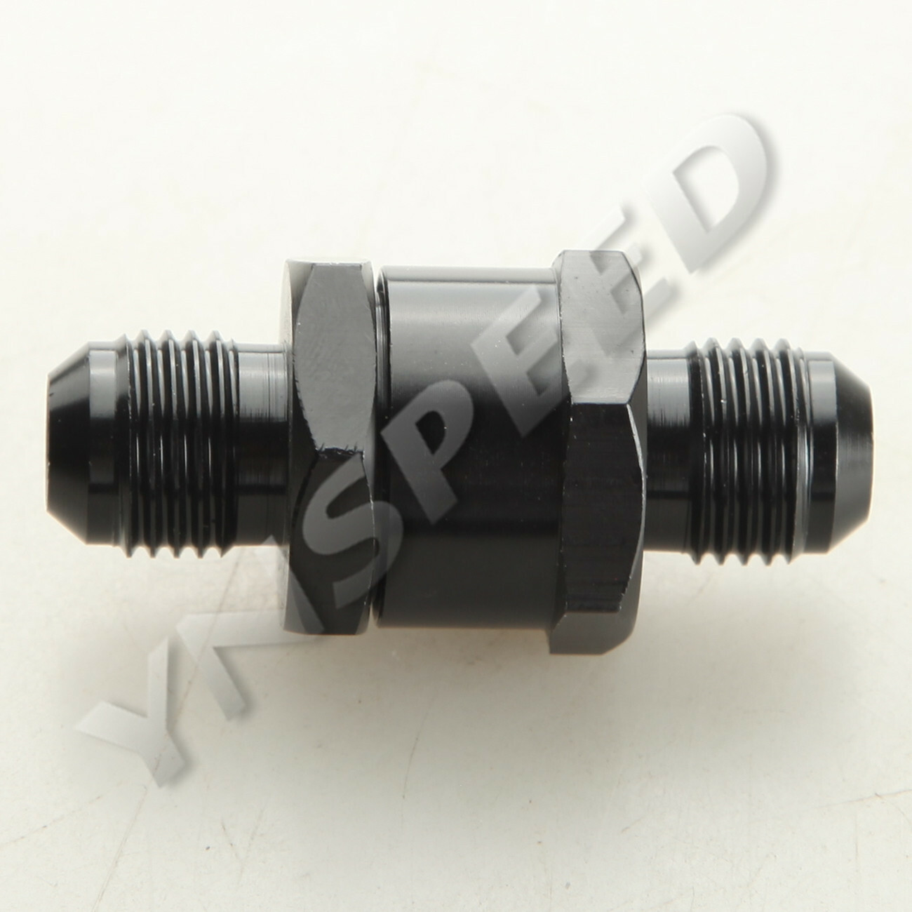 US SHIP 6AN AN-6 Fuel Non-Return One Way Check Valve Aluminum Black