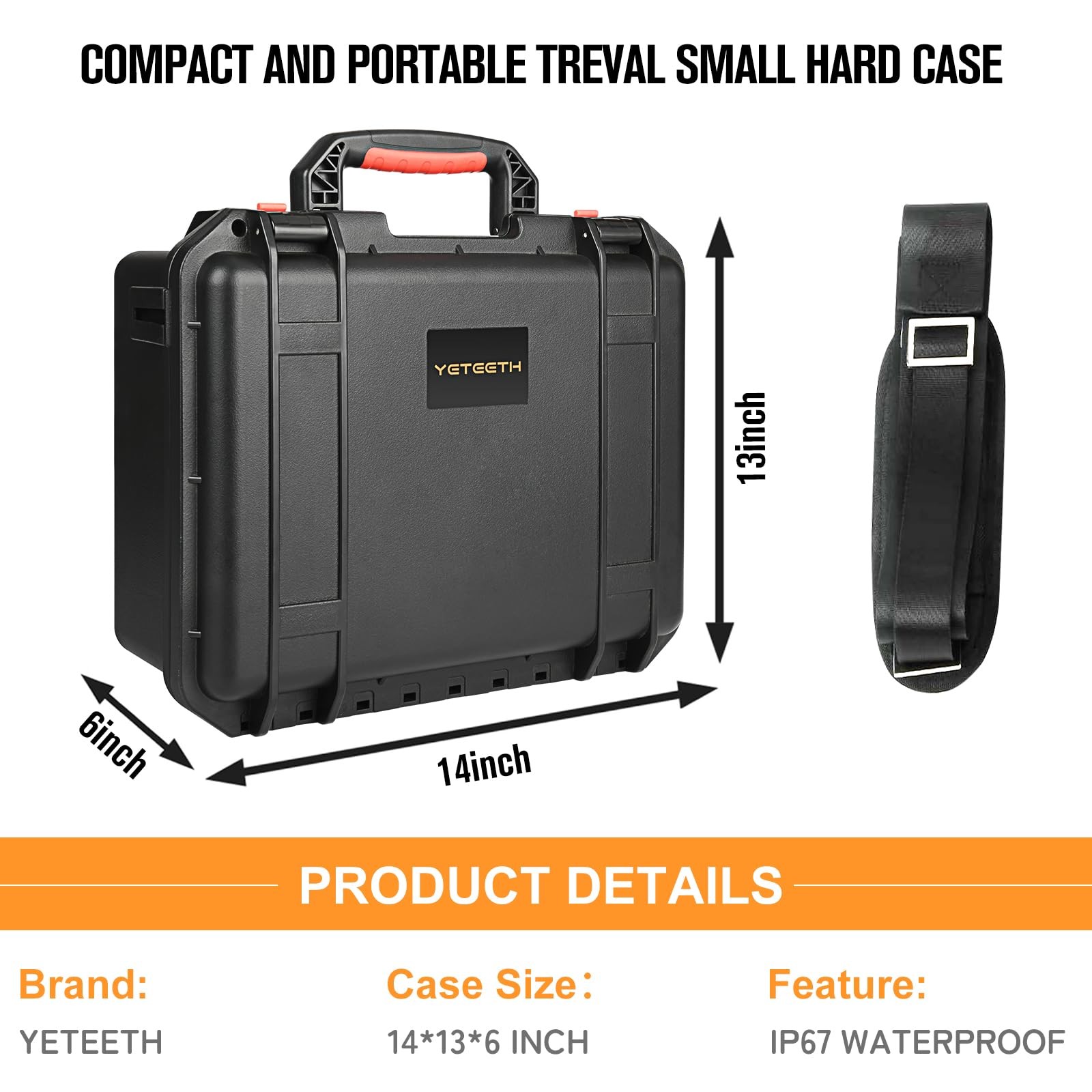 Case for DJI Mavic 3 Pro Drone: Waterproof Hard Large, 3