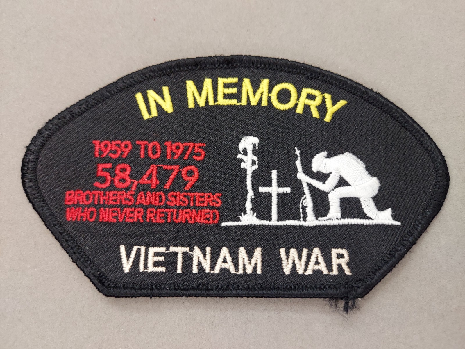 In Memory KIA Vietnam War Patch Embroidered Patch