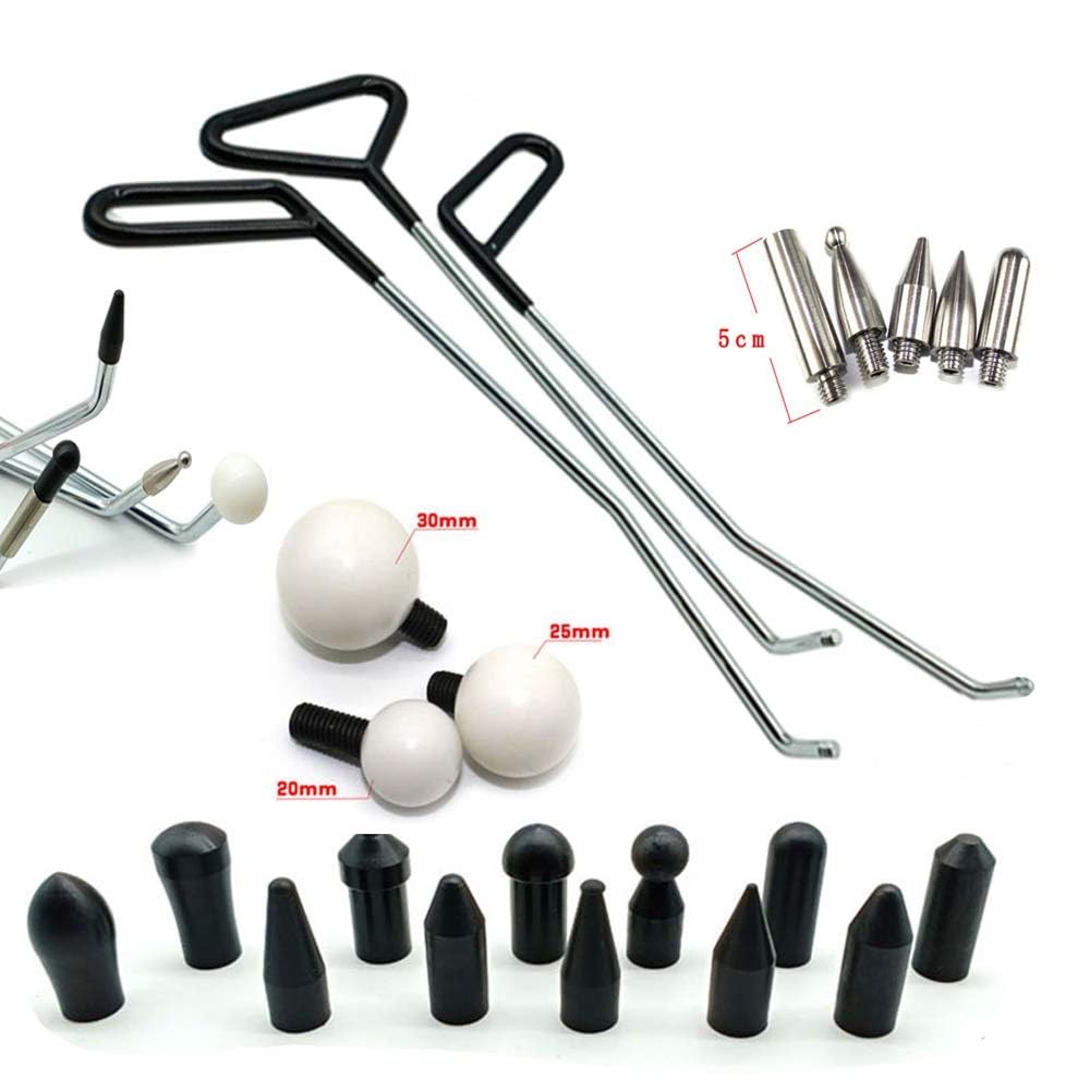 6 Pcs Paintless Dent Repair Tools Kit Car Body Ding Removal Rods Down Pen