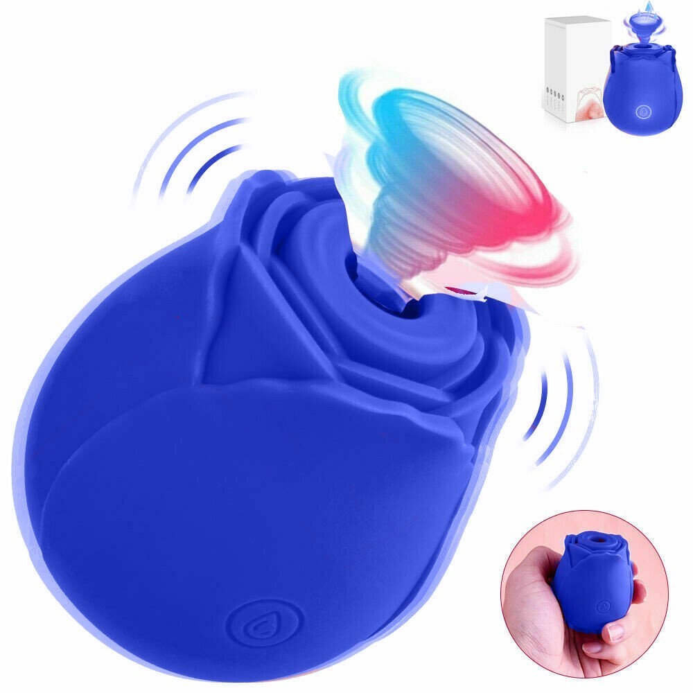 Rose Sucking Vibrator Clit Sucker Dildo Women G-Spot Massager Sex Toy for Women
