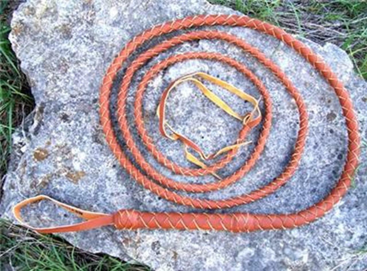 12 Foot LEATHER BULLWHIP Cracking Rodeo Zorro Bull whip Indiana Jones Style 4P