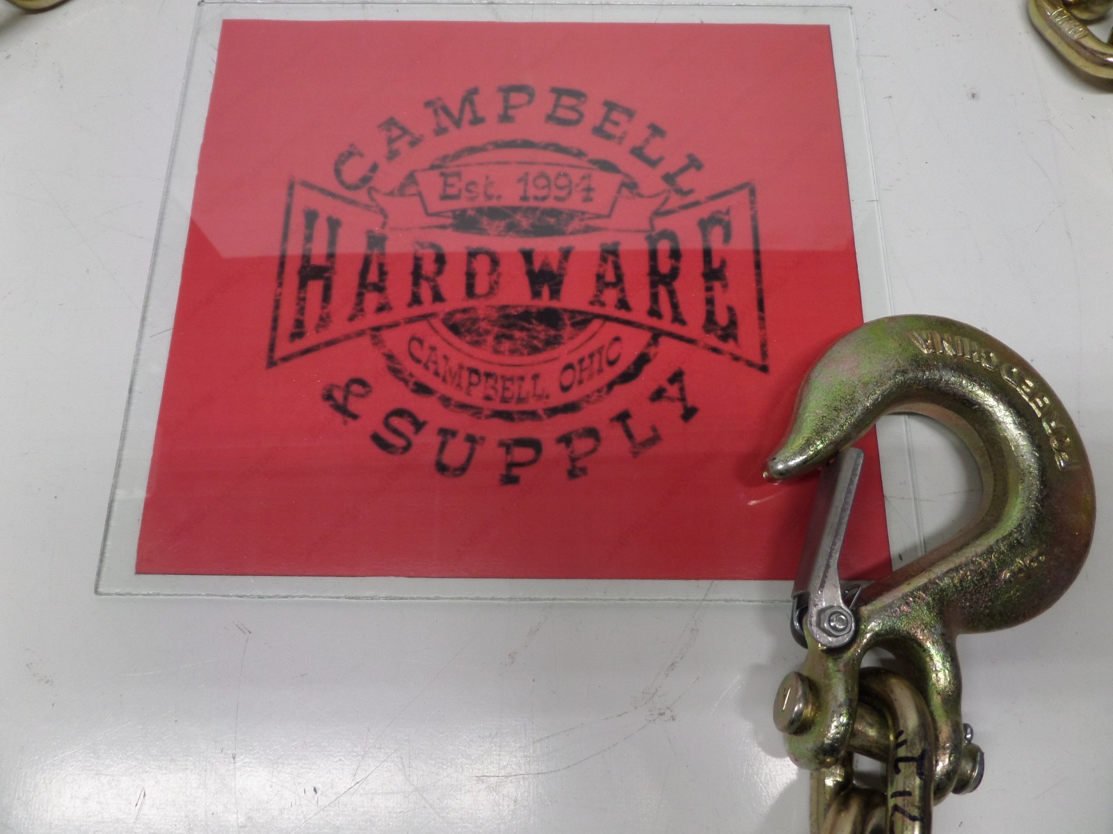 Auto Body Frame Machine Pull Chain 3/8" x 10' Grade 70 with 3/8 Clevis Slip Hook