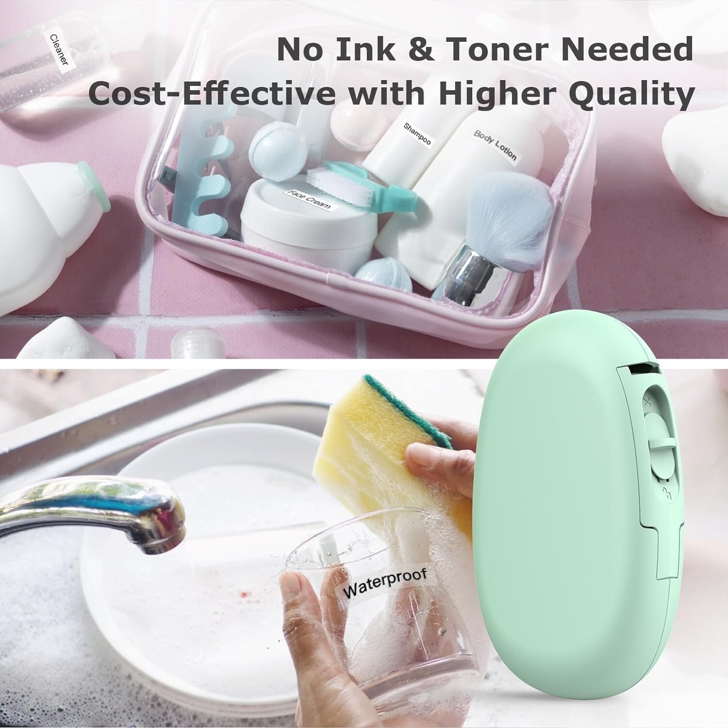 E10 Bluetooth Label Maker Machine , Continuous Waterproof Label (Without Tape)
