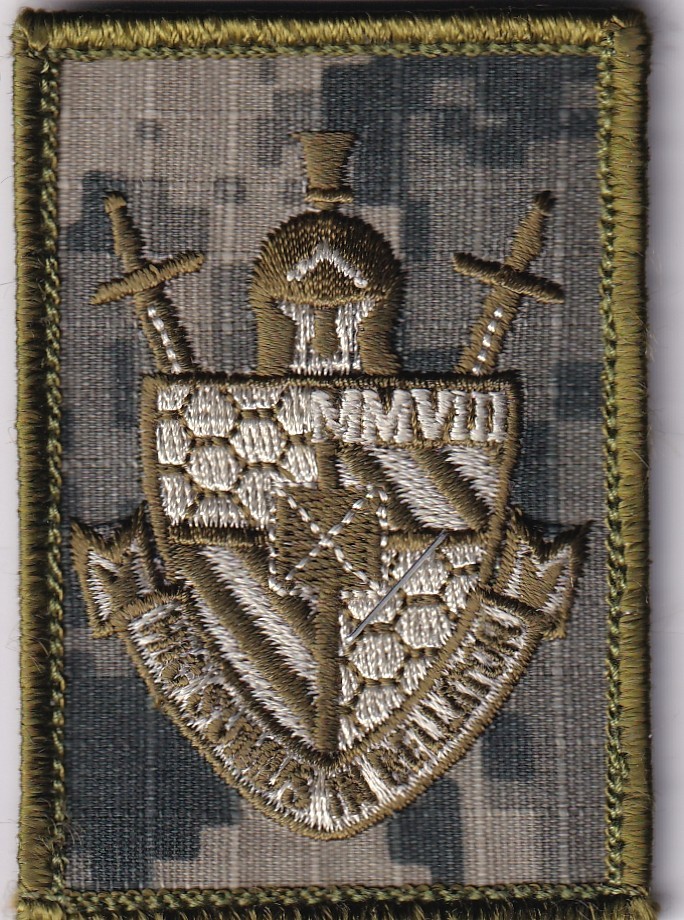Unidentified patch "Here is the Greatest Warrior" 2008 digital camouflage