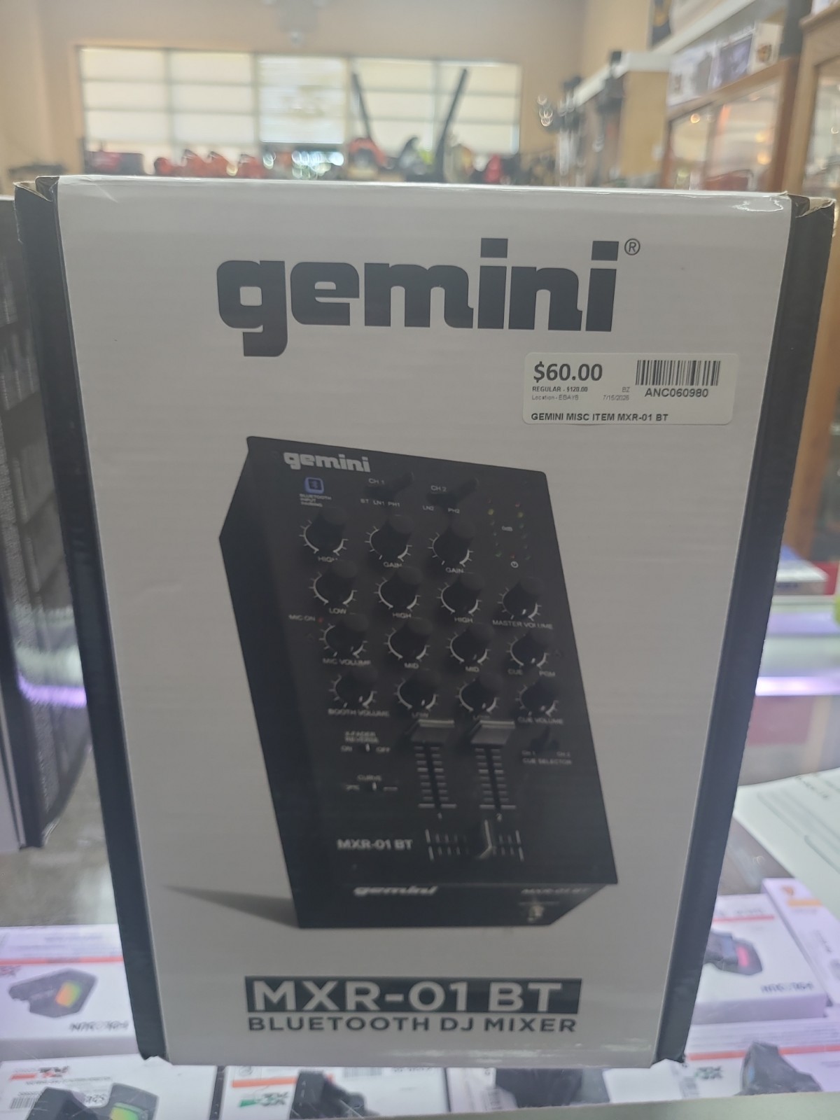 Gemini Audio Equipment MXR-01BT 2-Channel Professional Mixers Bluetooth Input DJ