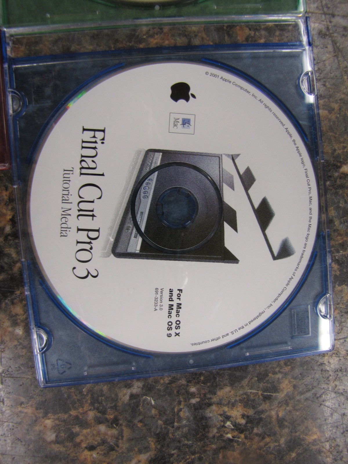 Lot (3) Apple CD's Software Final Cut Pro 3 Tutorial & Academic, DVD Studio Pro