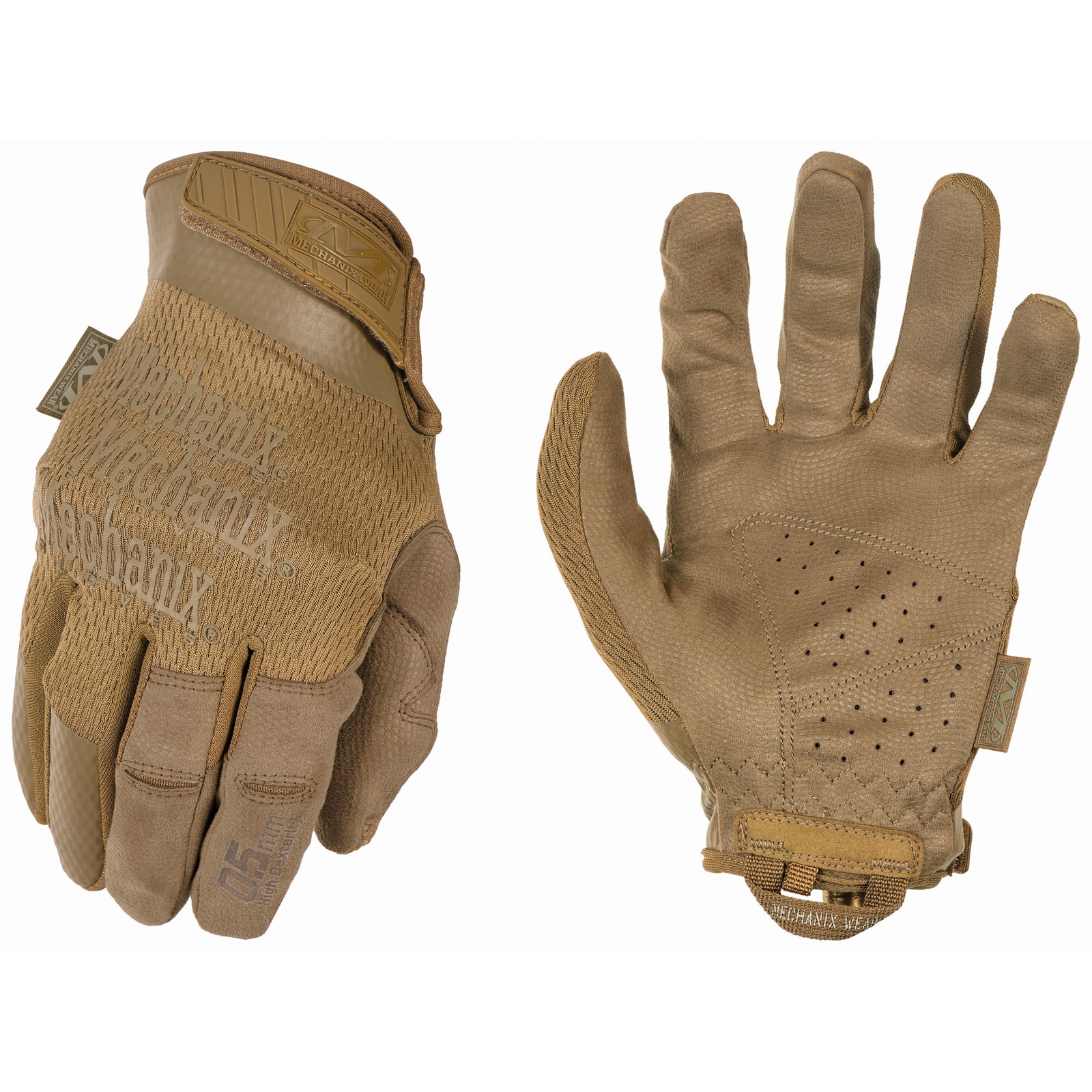 Mechanix Wear MSD-72-011 Specialty 0.5 High-Dexterity Coyote Suede XL