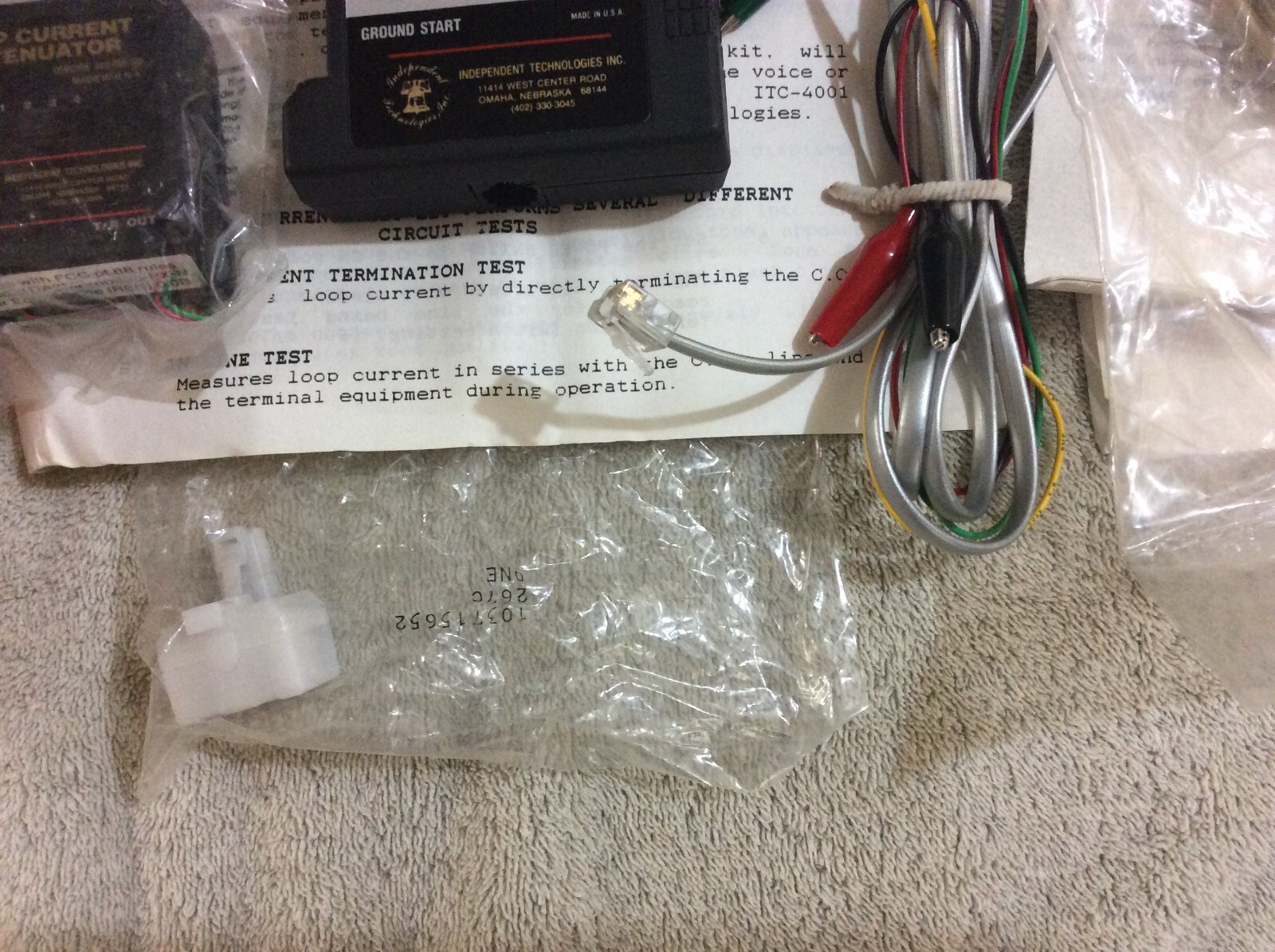 Independent Technologies Telco 3004 loop tester 4001 loop current attenuators