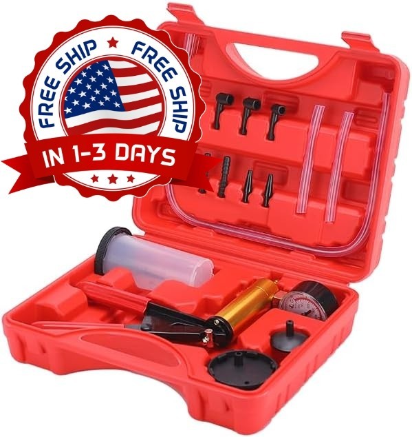 Kit De Purga De Frenos 2 En 1, Kit De Purga De Líquido De Frenos, Color Rojo NEW