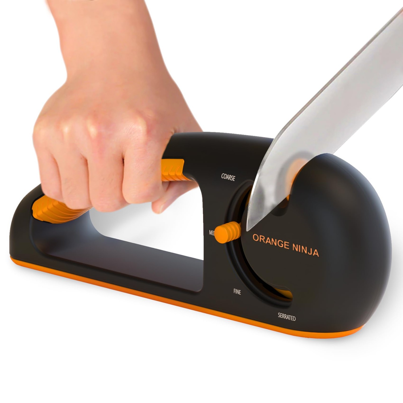 Orange Ninja 4Stage Knife Sharpener & Serrated Knife Sharpener Repairs, Sharpen